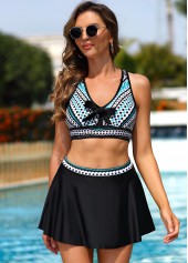 Black swimwear,Dot swimwear,Geometric swimwear,High Waisted Polka Dot Bowknot Bikini Set