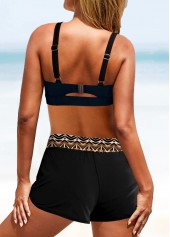 Light Coffee swimwear,Leopard swimwear,ROTITA Bowknot Light Coffee Leopard Bikini Top