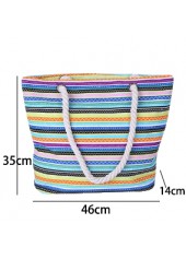 Multi Color accessories,Striped accessories,Striped Multi Color Zip Hand Bag