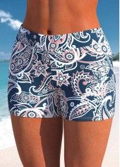 Navy swimwear,Paisley swimwear,ROTITA Bowknot Navy Paisley Print Tankini Top