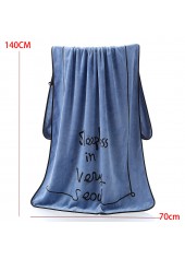 Dusty Blue accessories,Letter accessories,Letter Print Dusty Blue Beach Blanket