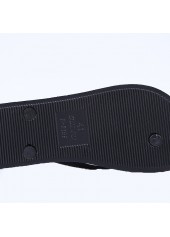 Black accessories,Plain Color accessories,Rubber Black Falt Toe Post Flip Flops