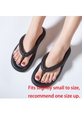 Black accessories,Plain Color accessories,Black Rubber Falt Toe Post Flip Flops