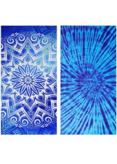 Double Sides Print Royal Blue Beach Blanket