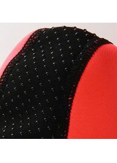 Neon Red accessories,Plain Color accessories,Peach Red Polyester Anti Slippery Water Shoes