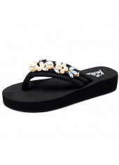 Black accessories,Plain Color accessories,Black Falt Toe Post Flip Flops