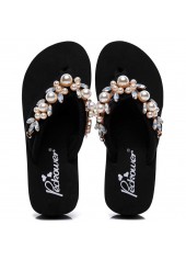 Black accessories,Plain Color accessories,Black Falt Toe Post Flip Flops