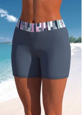 Dark Grey swimwear,Graphic swimwear,ROTITA Criss Cross Dark Grey Graffiti Print Tankini Top