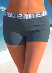 Rotita Badeshorts mit Stammesmuster und mittlerer Taille in Übergröße