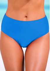 ROTITA Bas de bikini taille mi-haute bleu ciel