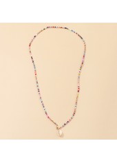 Multi Color jewelry,Other jewelry,Asymmetrical Plastic Detail Multi Color Necklace
