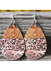 Multi Color jewelry,Animal Print jewelry,Leopard jewelry,Teardrop Animal Prints Multi Color Earrings