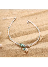 White jewelry,Other jewelry,Star White Shell Design Beads Anklet