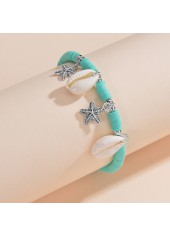 Mint Green jewelry,Other jewelry,Mint Green Shell Plastic Star Anklet