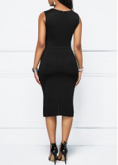 Multi Color dresses,Geometric dresses,Striped dresses,ROTITA Patchwork Geometric Print Multi Color Bodycon Dress