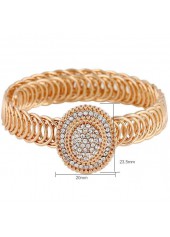 Gold jewelry,Geometric jewelry,Round Geometric Pattern Alloy Detail Gold Bangle