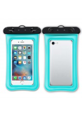 Coque de téléphone cyan contrastée taille unique