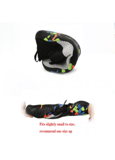 Black accessories,Plaid accessories,Striped accessories,Argyle Print Black Anti Slippery Water Shoes