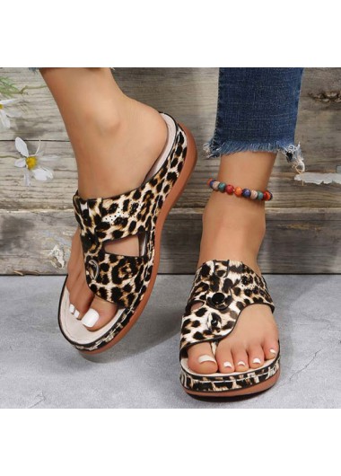 Multi Color accessories,Leopard accessories,Leopard Multi Color Toe Post Flip Flops
