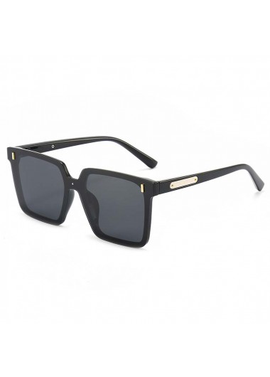 Black accessories,Other accessories,Black Foldable Large Frame Square Sunglasses