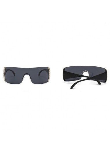 Grey accessories,Other accessories,Grey One Piece Large Frame Oversized Sunglasses