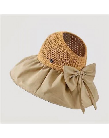 Light Camel accessories,Geometric accessories,Light Camel Straw Detail Visor Hat