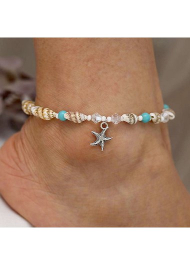 Multi Color jewelry,Galaxy jewelry,Geometric jewelry,Star Geometric Pattern Multi Color Anklet