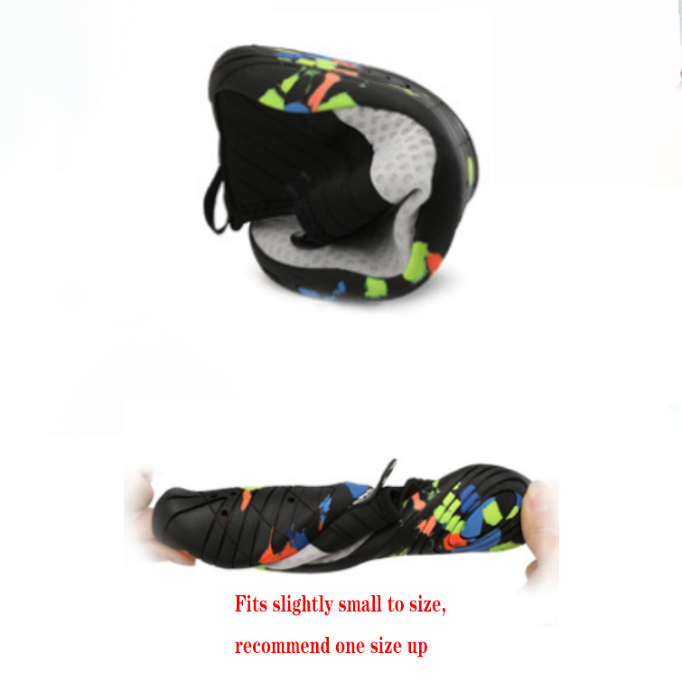 Black accessories,Plaid accessories,Striped accessories,Argyle Print Black Anti Slippery Water Shoes