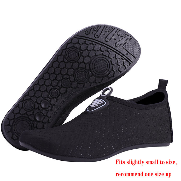 Black Polyester Anti Slippery Water Shoes