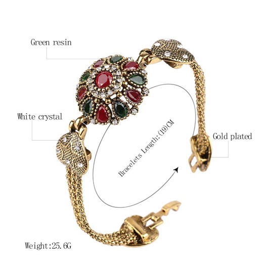 Gold jewelry,Geometric jewelry,Galaxy jewelry,Geometric Pattern Alloy Detail Round Gold Bracelet