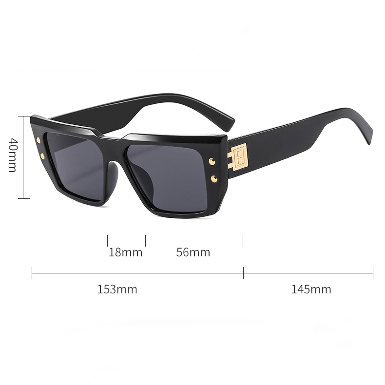 Grey accessories,Other accessories,Grey Rivet Design Cat Eye Sunglasses