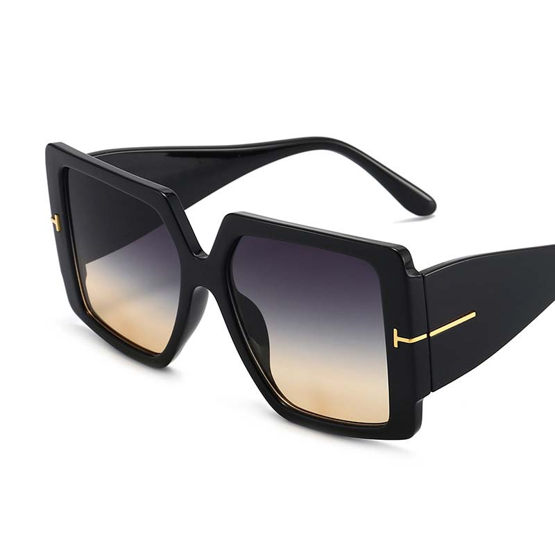 Light Camel accessories,Other accessories,Ombre Light Camel Geometric Shape Sunglasses