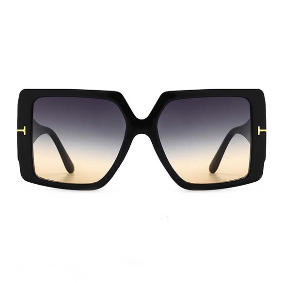 Light Camel accessories,Other accessories,Ombre Light Camel Geometric Shape Sunglasses