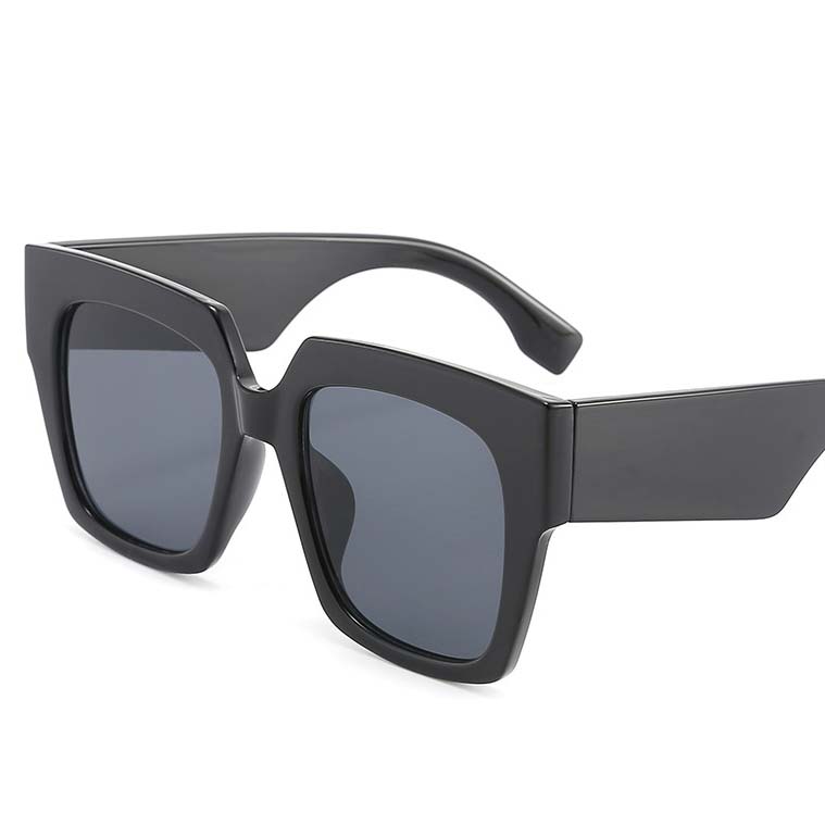 Black accessories,Other accessories,Black Retro Large Frame Square Sunglasses