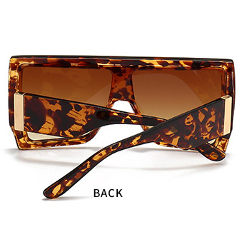 Dark Camel accessories,Leopard accessories,Dark Camel Large Frame One-piece Oversized Sunglasses
