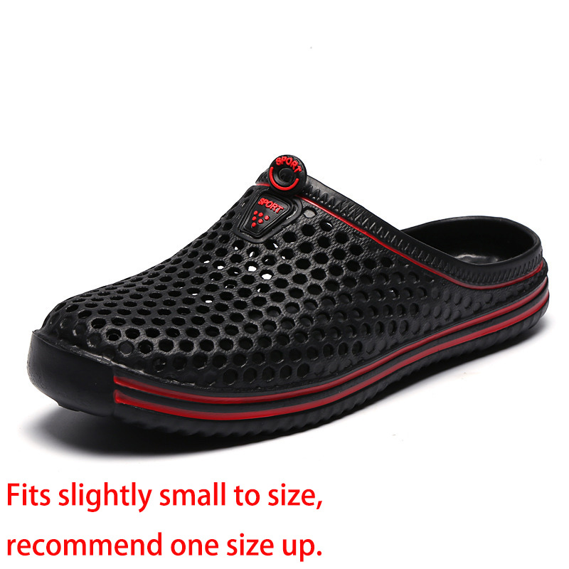 Black accessories,Plain Color accessories,Black Hollow Falt Round Toe Sliders