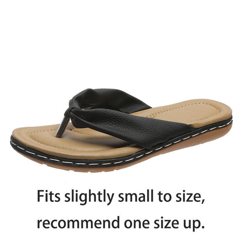 Black accessories,Plain Color accessories,Black Low Heel Toe Post Slippers