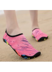 Graffiti Print Pink Anti Slippery Water Shoes