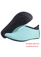 Mint Green Polyester Anti Slippery Water Shoes
