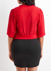 Red outerwear & coats,Plain Color outerwear & coats,Red Coat