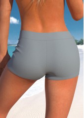 Dark Grey swimwear,Geometric swimwear,Striped swimwear,ROTITA Circular Ring Dark Grey Geometric Print Tankini Top