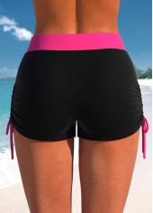 Hot Pink swimwear,Tribal swimwear,Striped swimwear,Geometric swimwear,ROTITA Patchwork Hot Pink Tribal Print Tankini Top