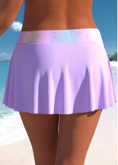 Light Purple plus size,Ombre plus size,ROTITA Plus Size Mid Waisted Ombre Light Purple Pantskirt