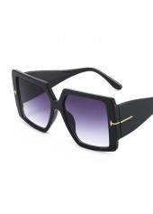 Grey accessories,Other accessories,Grey Ombre Large Frames Geometric Sunglasses