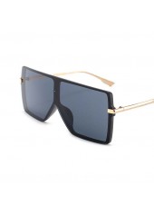 Black accessories,Other accessories,Black Geometric Large Frames Oversized Sunglasses
