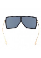 Black accessories,Other accessories,Black Geometric Large Frames Oversized Sunglasses