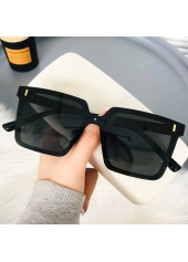 Black accessories,Other accessories,Black Foldable Large Frame Square Sunglasses