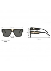 Black accessories,Other accessories,Black Heart Design Hollow Geometric Sunglasses