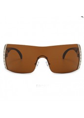 Dark Camel accessories,Other accessories,Dark Camel Patchwork Large Frame Oversized Sunglasses