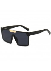 Black Large Frame Square Oversized Sunglasses